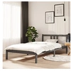 Image de Bedframe massief hout grijs 100x200 cm814876