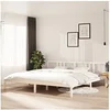 Image de Bedframe massief hout wit 200x200 cm814905