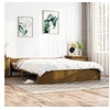 Image de Bedframe massief hout honingbruin 200x200 cm815067