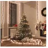 Image de Guirlande Lumineuse à LED Groupées 400 LED Décoration de Noël Ornement de Vacances Décoration de Fête Extérieur Blanc Chaud 7,4 m PVC