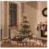 Image de Guirlande à LED Compacte avec 2000 LED Décoration de Noël Ornement de Vacances Décoration de Fête Intérieur Blanc Chaud 45 m PVC