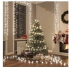 Image de Guirlande à LED Compacte avec 3000 LED Décoration de Noël Ornement de Vacances Décoration de Fête Intérieur Blanc Froid 65 m PVC
