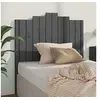 Image de Hoofdbord 106x4x110 cm massief grenenhout grijs818457