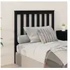 Image de Hoofdbord 96x6x101 cm massief grenenhout zwart818504
