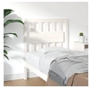 Image de Tête de lit Blanc 80,5x4x100 cm Bois massif de pin