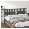 Image de Hoofdbord 185,5x4x100 cm massief grenenhout grijs818587