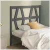 Image de Hoofdbord 96x4x100 cm massief grenenhout grijs818602
