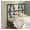 Image de Hoofdbord 106x4x100 cm massief grenenhout grijs818607