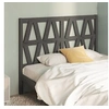 Image de Hoofdbord 126x4x100 cm massief grenenhout grijs818612