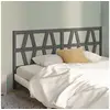 Image de Hoofdbord 206x4x100 cm massief grenenhout grijs818642