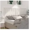 Image de Tête de lit Blanc 146x4x100 cm Bois massif de pin