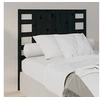 Image de Hoofdbord 106x4x100 cm massief grenenhout zwart818759