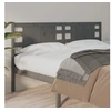 Image de Tête de lit Gris 146x4x100 cm Bois massif de pin
