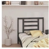 Image de Hoofdbord 106x4x100 cm massief grenenhout grijs818807