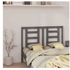 Image de Tête de lit Gris 146x4x100 cm Bois massif de pin