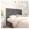 Image de Tête de lit Gris 125,5x4x100 cm Bois massif de pin
