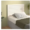 Image de Tête de Lit Meuble de Chambre à Coucher Accessoire de Lit Simple Tête de Cadre de Lit Intérieur Blanc 96x4x100 cm Bois Massif de Pin