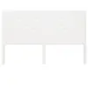 Image de Tête de lit Blanc 146x4x100 cm Bois massif de pin