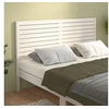 Image de Tête de Lit Meuble de Chambre à Coucher Accessoire de Lit Double Tête de Cadre de Lit Intérieur Blanc 186x4x100 cm Bois Massif de Pin