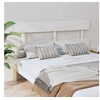 Image de Tête de lit Blanc 164x3x81 cm Bois massif de pin