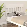 Image de Tête de lit Blanc 143,5x3x81 cm Bois massif de pin
