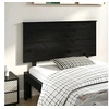 Image de Hoofdbord 124x6x82,5 cm massief grenenhout zwart819164