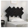 Image de Hoofdbord 92x3x81 cm massief grenenhout zwart819204