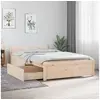 Image de Cadre de lit sans matelas avec tiroirs