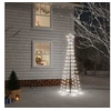 Image de Arbre de Noël Cône Ornement de Fête Décoration de Vacances Sapin de Noël de Jardin Extérieur Arrière-cour 108 LED Blanc Froid 70x180 cm