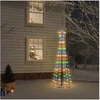 Image de Kegelkerstboom 108 LED's 70x180 cm meerkleurig343489