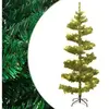 Image de Arbre de Noël hélicoïdal pré éclairé et support vert 180 cm PVC