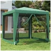 Image de Partytent met 4 mesh zijwanden 2,5x2,5 m HDPE groen319223