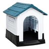 Image de Niche pour Chien Bleu 57x68x66 cm Polypropylène Cage Chenil Cabane 152227