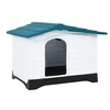 Image de Niche pour Chien Bleu 90,5x68x66 cm Polypropylène Cage Chenil Cabane 152229