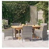 Image de 7-delige Tuinset met kussens grijs3103585