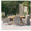 Image de 7-delige Tuinset met kussens grijs3103597