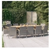 Image de 13-delige Tuinset met kussens grijs3103607