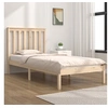 Image de Bedframe massief grenenhout zwart 75x190 cm3103803