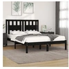 Image de Bedframe massief grenenhout zwart 200x200 cm3103957
