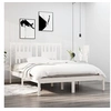 Image de Bedframe massief grenenhout wit 140x190 cm3104044