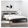 Image de Bedframe massief grenenhout grijs 200x200 cm3104085