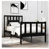 Image de Bedframe massief hout zwart 75x190 cm3104092
