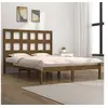 Image de Bedframe massief grenenhout honingbruin 200x200 cm3104501