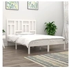 Image de Bedframe zonder matras massief grenenhout wit 140x190 cm3104524