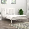 Image de Bedframe zonder matras massief grenenhout wit 140x200 cm3104544