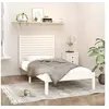 Image de Cadre de Lit Sommier à Lattes Lit Adulte Lit Simple Cadre à Lattes Meuble de Chambre à Coucher Intérieur Blanc Bois Massif 90x200 cm