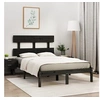 Image de Bedframe massief hout zwart 140x190 cm3104657