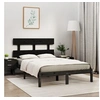 Image de Bedframe massief hout zwart 200x200 cm3104697