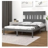 Image de Bedframe massief hout grijs 200x200 cm3104760