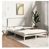 Image de Bedframe zonder matras massief grenenhout wit 140x190 cm3104784